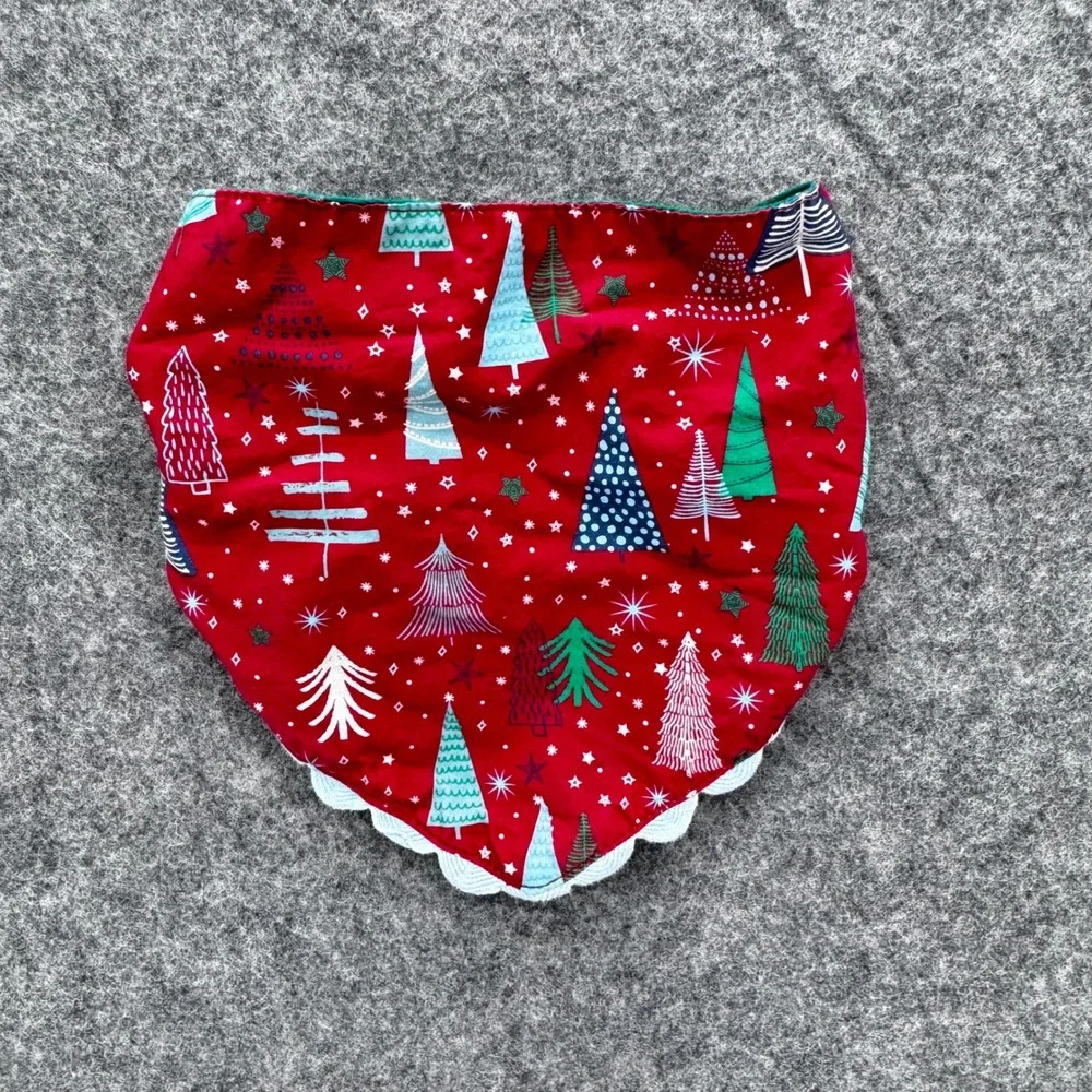 Matilda Jane Christmas Tree Bandana Scarf Dog‎ Cat Pet XS S Red Green